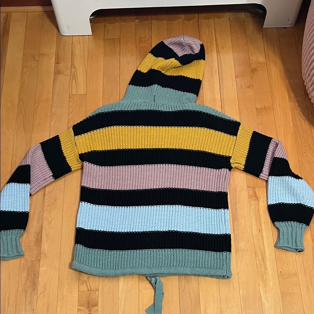 Striped Multicolor Women's Sweater - Picture 3 of 5